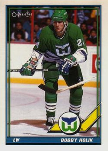 #56 Bobby Holik - Hartford Whalers - 1991-92 O-Pee-Chee Hockey