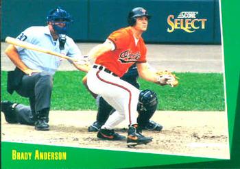 #56 Brady Anderson - Baltimore Orioles - 1993 Select Baseball