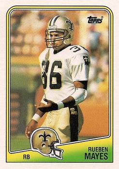 #56 Rueben Mayes - New Orleans Saints - 1988 Topps Football