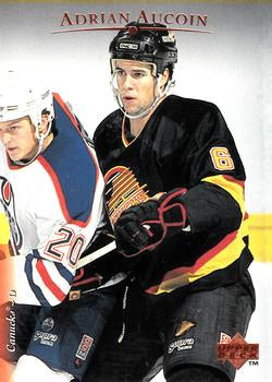 #56 Adrian Aucoin - Vancouver Canucks - 1995-96 Upper Deck Hockey