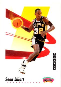 #256 Sean Elliott - San Antonio Spurs - 1991-92 SkyBox Basketball