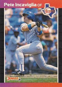 #56 Pete Incaviglia - Texas Rangers - 1989 Donruss Baseball