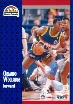 #56 Orlando Woolridge - Denver Nuggets - 1991-92 Fleer Basketball