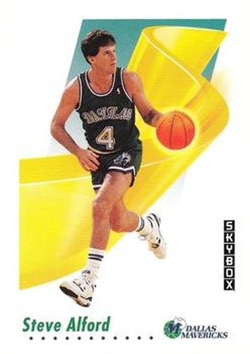 #56 Steve Alford - Dallas Mavericks - 1991-92 SkyBox Basketball