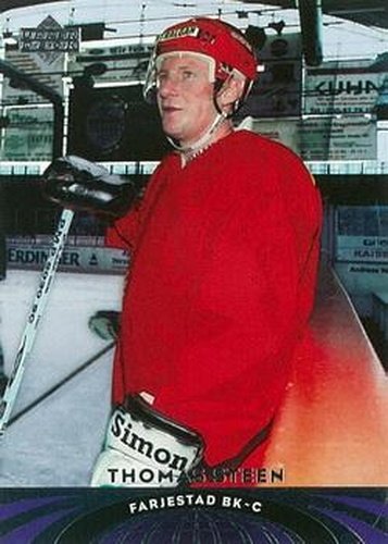 #56 Thomas Steen - Farjestads BK Karlstad - 2004-05 UD All-World Edition Hockey