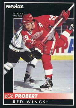 #56 Bob Probert - Detroit Red Wings - 1992-93 Pinnacle Canadian Hockey