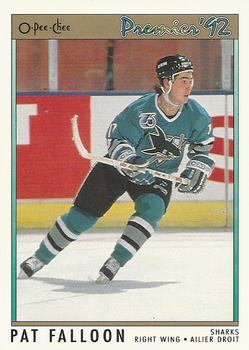 #56 Pat Falloon - San Jose Sharks - 1991-92 O-Pee-Chee Premier Hockey