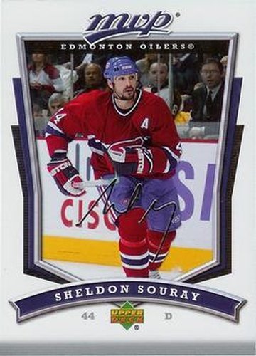 #56 Sheldon Souray - Edmonton Oilers - 2007-08 Upper Deck MVP Hockey