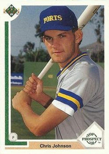 #56 Chris Johnson - Milwaukee Brewers - 1991 Upper Deck Baseball