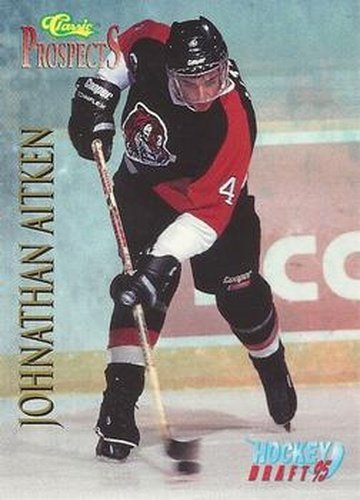 #56 Johnathan Aitken - Medicine Hat Tigers - 1995 Classic Hockey