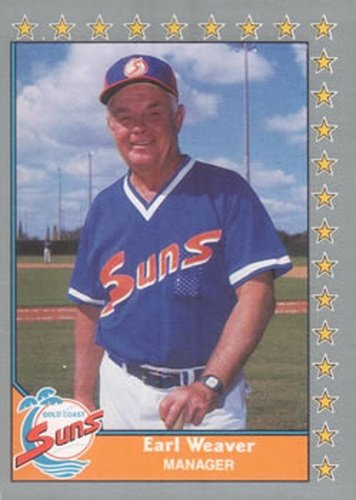 #56 Earl Weaver - Gold Coast Suns - 1990 Pacific Senior League Baseball