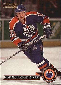 #56 Marko Tuomainen - Edmonton Oilers - 1995-96 Donruss Hockey