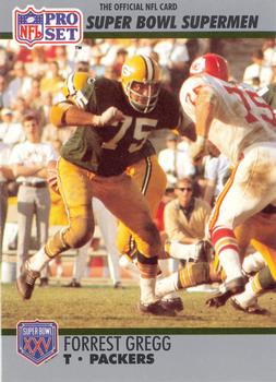 #56 Forrest Gregg - Green Bay Packers - 1990-91 Pro Set Super Bowl XXV Silver Anniversary Football