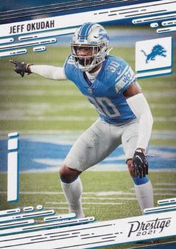#56 Jeff Okudah - Detroit Lions - 2021 Panini Prestige Football
