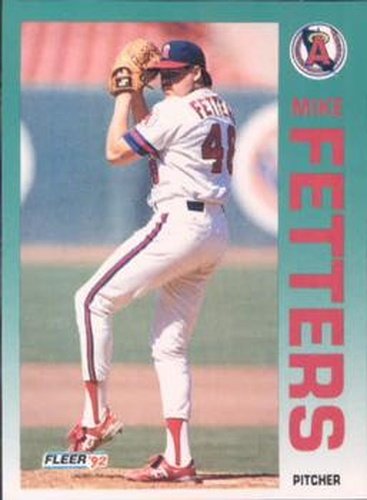 #56 Mike Fetters - California Angels - 1992 Fleer Baseball