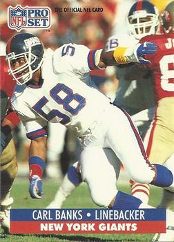 #56 Carl Banks - New York Giants - 1991 Pro Set Football