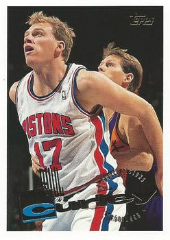 #56 Bill Curley - Detroit Pistons - 1995-96 Topps Basketball