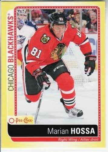 #S-MH Marian Hossa - Chicago Blackhawks - 2013-14 O-Pee-Chee Hockey - Stickers