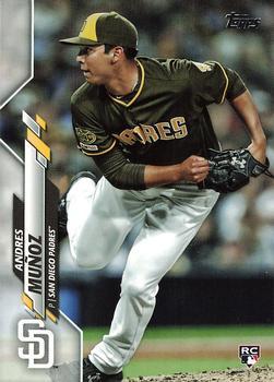 #56 Andres Mu–oz - San Diego Padres - 2020 Topps Baseball