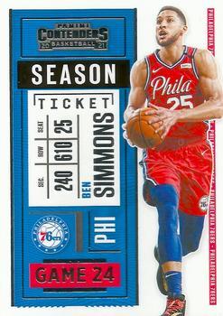 #56 Ben Simmons - Philadelphia 76ers - 2020-21 Panini Contenders Basketball