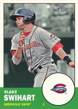#56 Blake Swihart - Greenville Drive - 2012 Topps Heritage Minor League Baseball