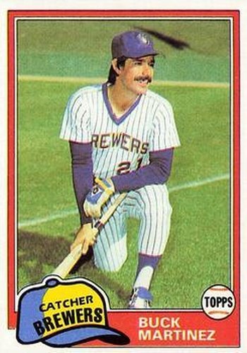 #56 Buck Martinez - Milwaukee Brewers - 1981 Topps Baseball