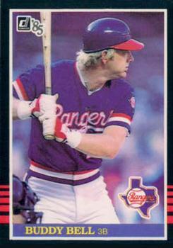 #56 Buddy Bell - Texas Rangers - 1985 Donruss Baseball