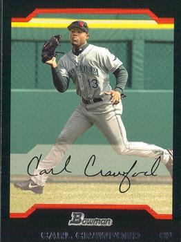 #56 Carl Crawford - Tampa Bay Devil Rays - 2004 Bowman Baseball
