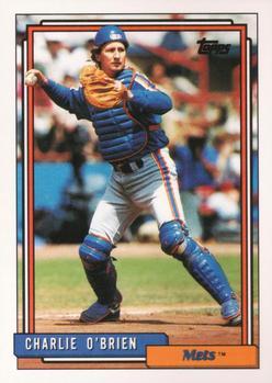 #56 Charlie O'Brien - New York Mets - 1992 Topps Baseball