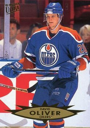 #56 David Oliver - Edmonton Oilers - 1995-96 Ultra Hockey