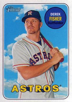 #56 Derek Fisher - Houston Astros - 2018 Topps Heritage Baseball