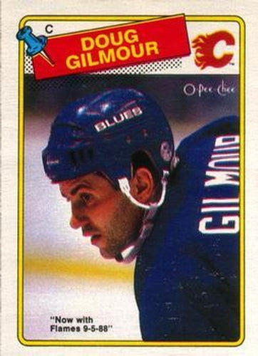 #56 Doug Gilmour - Calgary Flames - 1988-89 O-Pee-Chee Hockey