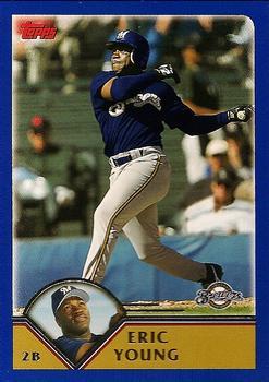 #56 Eric Young - Milwaukee Brewers - 2003 Topps Baseball