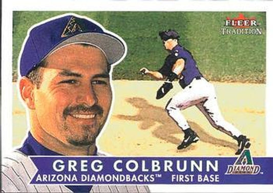 #56 Greg Colbrunn - Arizona Diamondbacks - 2001 Fleer Tradition Baseball