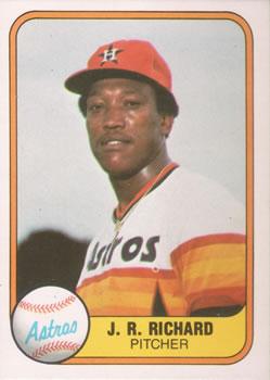 #56 J.R. Richard - Houston Astros - 1981 Fleer Baseball