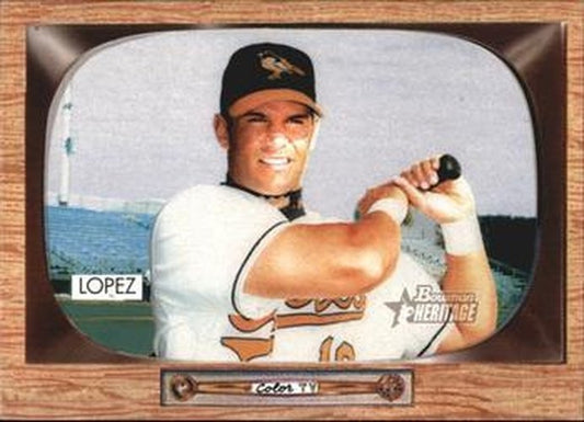 #56 Javy Lopez - Baltimore Orioles - 2004 Bowman Heritage Baseball