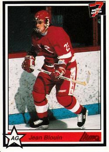 #56 Jean Blouin - Laval Titan - 1990-91 7th Inning Sketch QMJHL Hockey