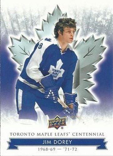 #56 Jim Dorey - Toronto Maple Leafs - 2017 Upper Deck Toronto Maple Leafs Centennial Hockey
