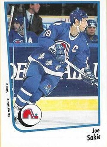 #56 Joe Sakic - Quebec Nordiques - 1994-95 Panini Hockey Stickers