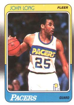 #56 John Long - Indiana Pacers - 1988-89 Fleer Basketball