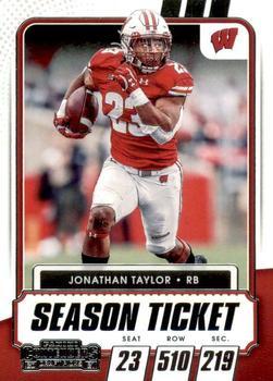 #56 Jonathan Taylor - Wisconsin Badgers - 2021 Panini Contenders Draft Picks Football