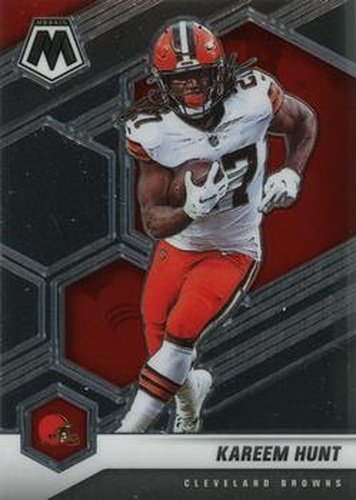 #56 Kareem Hunt - Cleveland Browns - 2021 Panini Mosaic Football