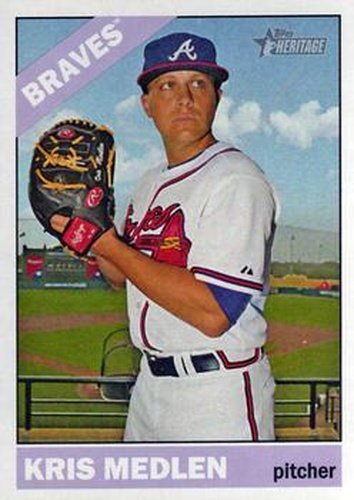 #56 Kris Medlen - Atlanta Braves - 2015 Topps Heritage Baseball