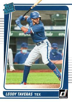 #56 Leody Taveras - Texas Rangers - 2021 Donruss Baseball