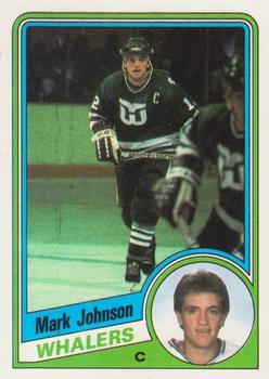 #56 Mark Johnson - Hartford Whalers - 1984-85 Topps Hockey