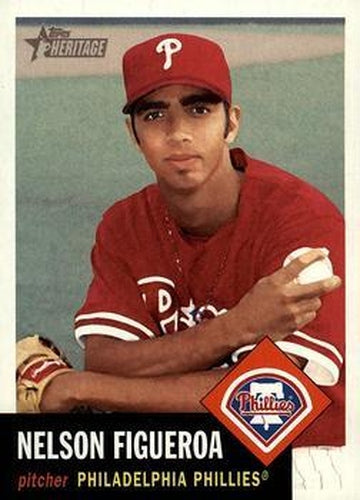 #56 Nelson Figueroa - Philadelphia Phillies - 2002 Topps Heritage Baseball