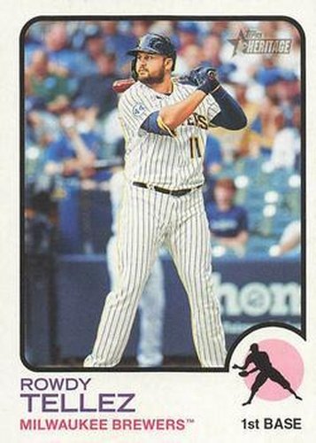 #56 Rowdy Tellez - Milwaukee Brewers - 2022 Topps Heritage Baseball