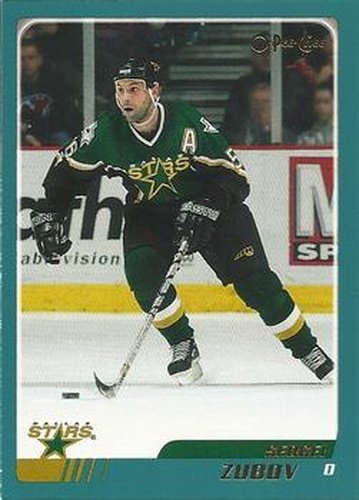 #56 Sergei Zubov - Dallas Stars - 2003-04 O-Pee-Chee Hockey
