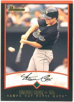 #56 Steve Cox - Tampa Bay Devil Rays - 2001 Bowman Baseball