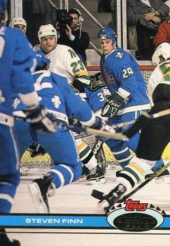 #56 Steven Finn - Quebec Nordiques - 1991-92 Stadium Club Hockey